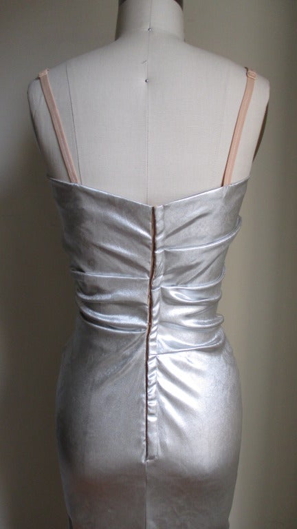 Women's Dolce & Gabbana Silver Corset Bustier Dress