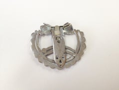 CZ Art Deco Bow Clip Leather Cuff Bracelet 3