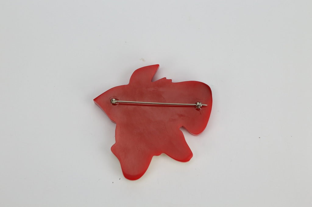 Scottish or Sealyham Terrier Dog with Polka Dot Bow Brooch Pin