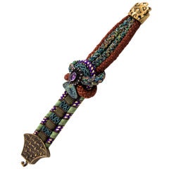 Alex & Lee Signature Ceremonial Knot Amethyst Cord Bracelet 4