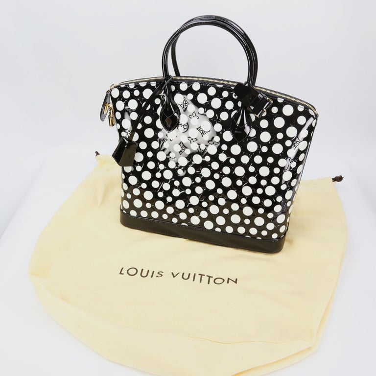Authentic Yayoi Kusama for Louis Vuitton Black and White Polka Dot Purse  NIB at 1stDibs