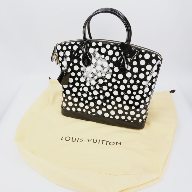 Authentic Yayoi Kusama for Louis Vuitton Black and White Polka Dot