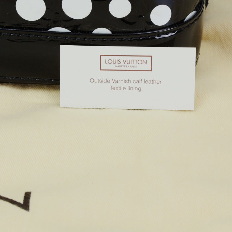 Authentic Yayoi Kusama for Louis Vuitton Black and White Polka Dot Purse NIB 1