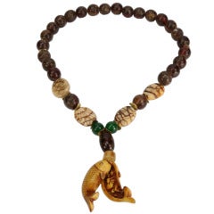 Amber Necklace and Erotica Male and Female in Fish Pendant Necklace 12