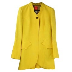 Vintage Christian Lacroix Yellow Linen Jacket 8