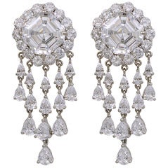 Most Glamourous Faux Diamond Chandeliers Earclips 11