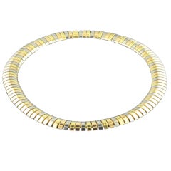 CARTIER Articulated Tri-Colour Gold Necklace