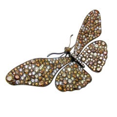 Cognac Diamond Blackened Gold Butterfly en Tremblant