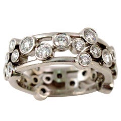 Tiffany & Co "Bubbles" Diamond Platinum Ring
