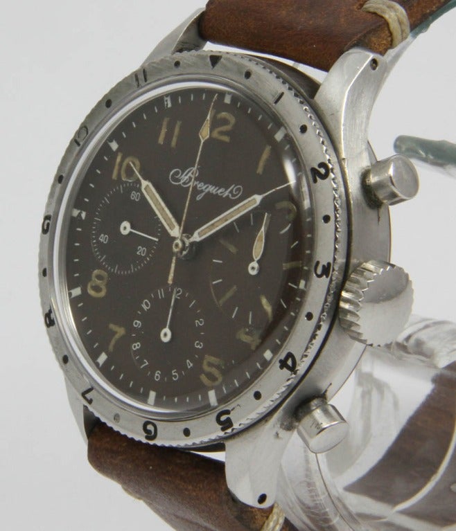 Breguet Stainless Steel Aeronaval Type XX Chronograph Wristwatch In Excellent Condition In Munich, Bavaria