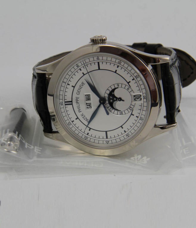 Patek Philippe White Gold Annual Calendar Calatrava Wristwatch Ref 5396G In New Condition In Munich, Bavaria