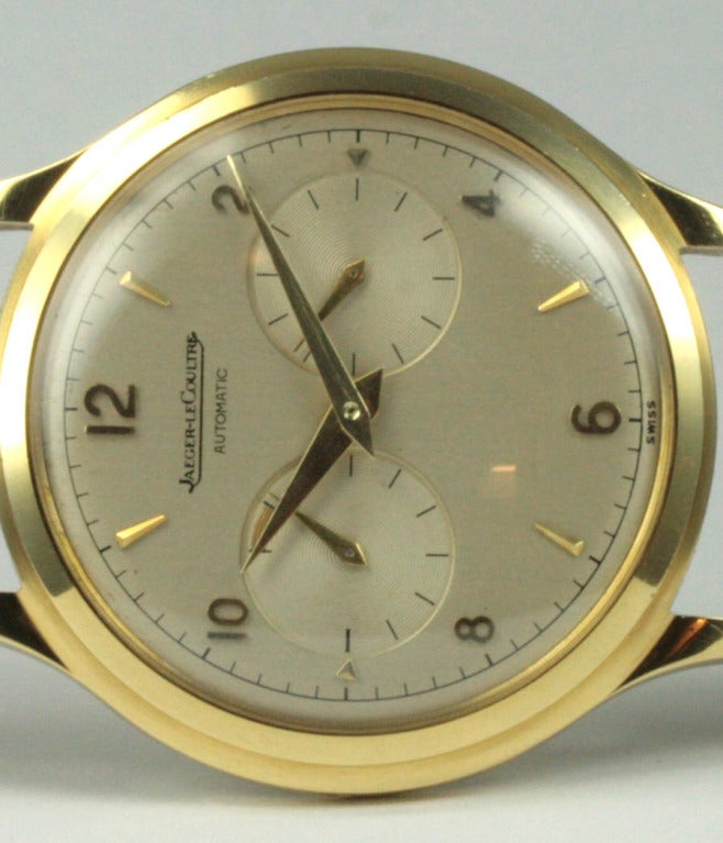 Women's or Men's Jaeger-LeCoultre Yellow Gold Futurematik Wristwatch For Sale