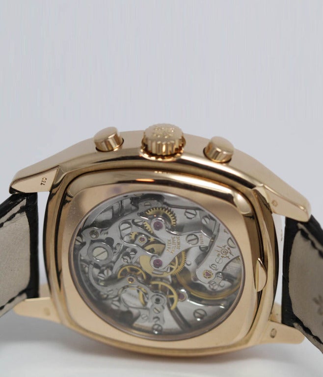 Patek Phillipe Rose Gold Perpetual Calendar Chorograph Wristwatch Ref 5020R In New Condition In Munich, Bavaria