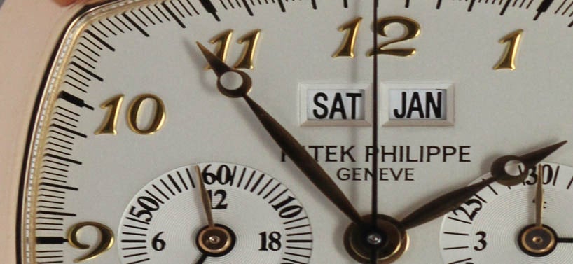 Men's Patek Phillipe Rose Gold Perpetual Calendar Chorograph Wristwatch Ref 5020R