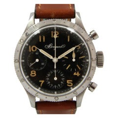 Retro Breguet Stainless Steel Aéronavale Type XX Chronograph Wristwatch