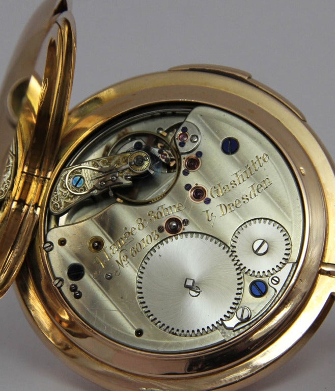 A. Lange & Söhne Rose Gold Quarter Repeating Hunter Cased Pocket Watch 2