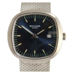 Vintage Patek Phillipe White Gold Beta 21 Quartz Wristwatch Ref. 3587/3G-SCI