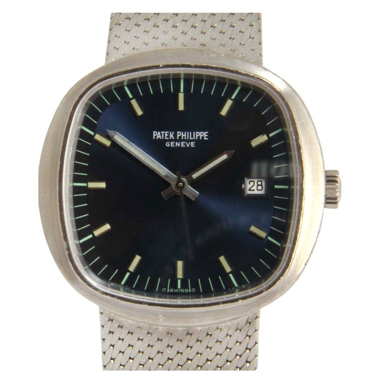 Patek Phillipe White Gold Beta 21 Quartz Wristwatch Ref. 3587/3G-SCI For Sale