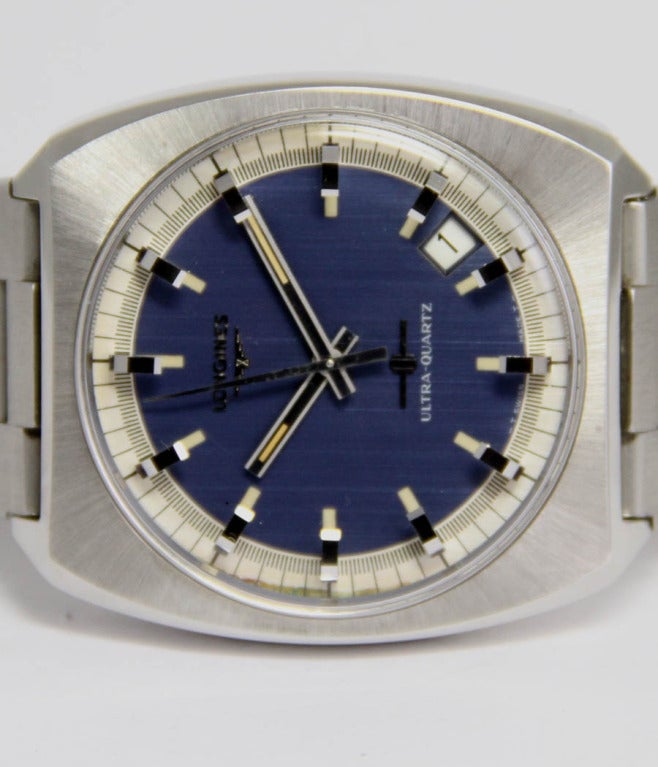 Women's or Men's Longines Stainless Steel Ultra Quartz Wristwatch