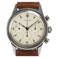 Vintage Movado Stainless Steel Sub Sea Chronograph Wristwatch