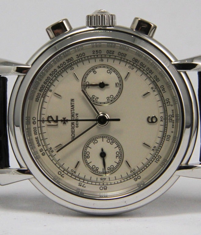 Vacheron Constantin Platinum Chronograph Wristwatch Ref 47111/P In Excellent Condition In Munich, Bavaria