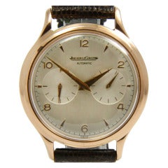 Jaeger-LeCoultre Rose Gold Futurematic Wristwatch with Power Reserve