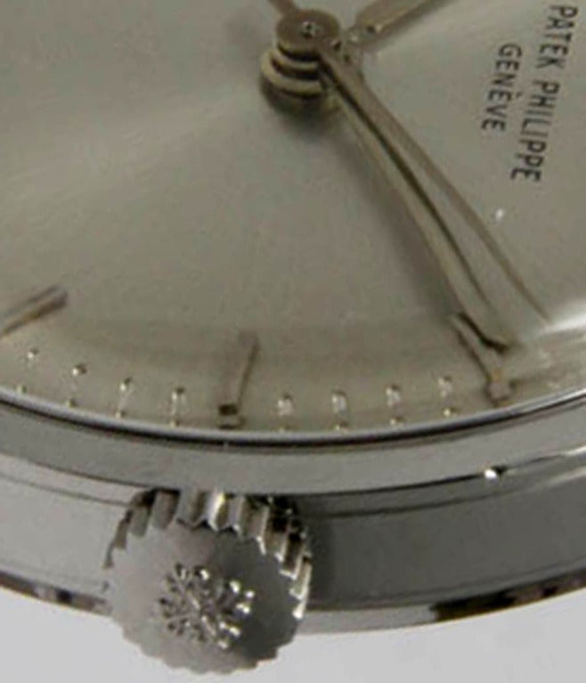 Patek Philippe Stainless Steel Calatrava Wristwatch Ref 3483 3