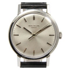 Patek Philippe Stainless Steel Calatrava Wristwatch Ref 3483