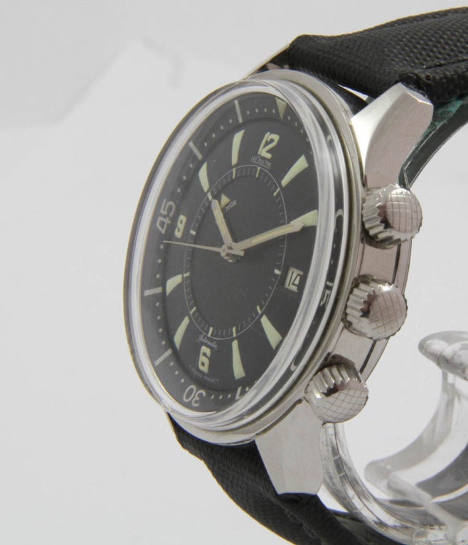 Jaeger-LeCoultre Stainless Steel Memovox Polaris Diver's Wristwatch In Excellent Condition In Munich, Bavaria