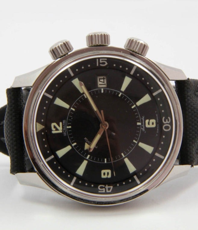 Men's Jaeger-LeCoultre Stainless Steel Memovox Polaris Diver's Wristwatch