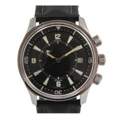 Vintage Jaeger-LeCoultre Stainless Steel Memovox Polaris Diver's Wristwatch