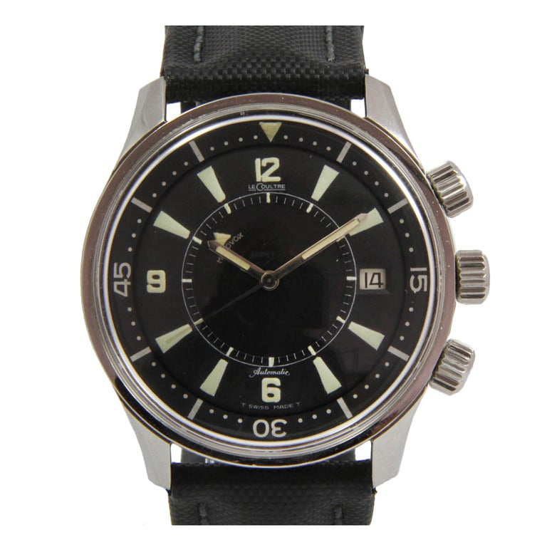 Jaeger-LeCoultre Stainless Steel Memovox Polaris Diver's Wristwatch