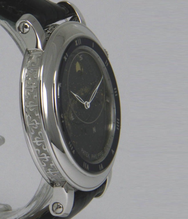 Patek Philippe White Gold Celestial Wristwatch Ref 5102G Wristwatch