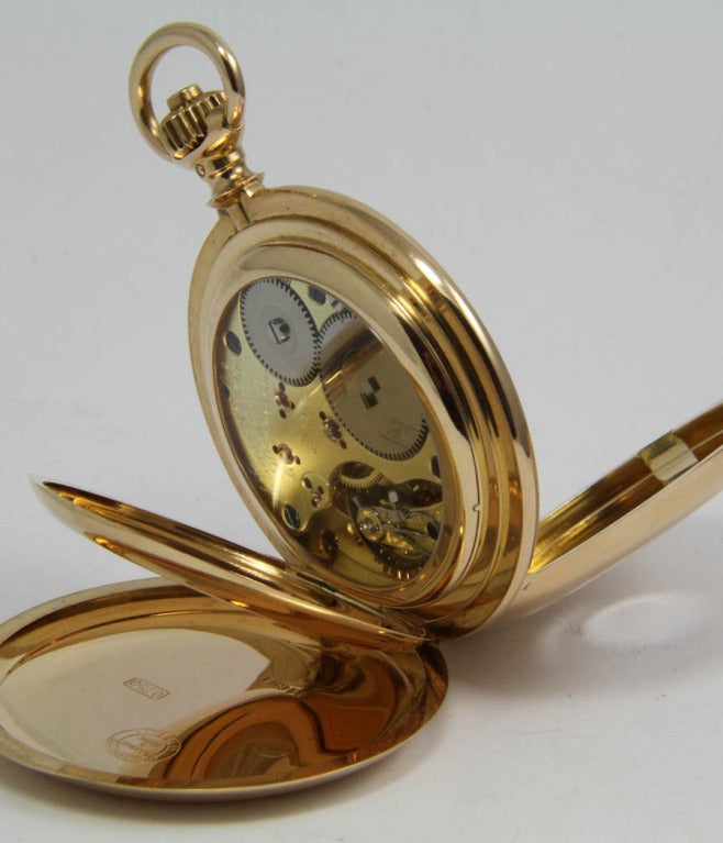 Women's or Men's A. Lange & Söhne Rose Gold Demi-Hunting Cased Pocket Watch