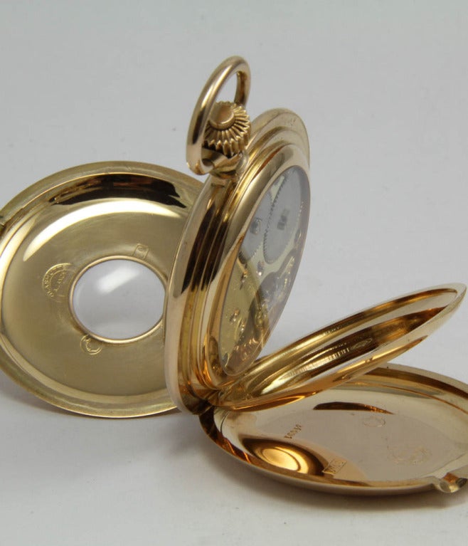 A. Lange & Söhne Rose Gold Demi-Hunting Cased Pocket Watch 1