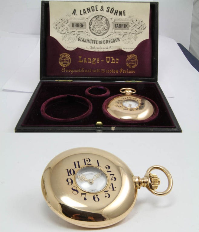 A. Lange & Söhne Rose Gold Demi-Hunting Cased Pocket Watch 5