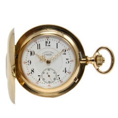 Antique A. Lange & Söhne Rose Gold Demi-Hunting Cased Pocket Watch