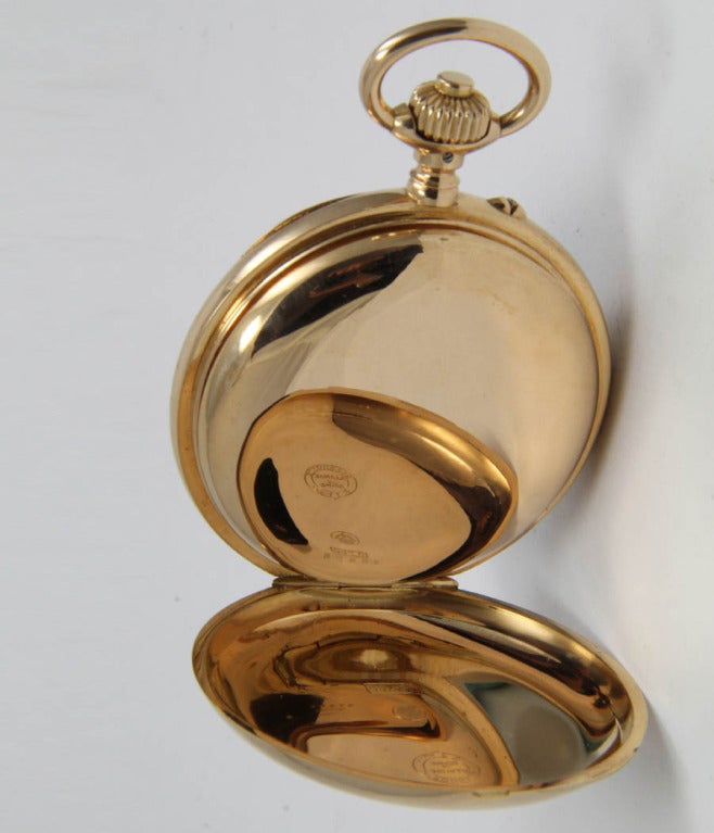 Women's or Men's A. Lange & Söhne Rose Gold Open Faced Pocket Watch with Dead Beat Seconds For Sale