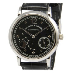 A. Lange & Sohne Platinum 1815 Wristwatch with Moonphases circa 2000