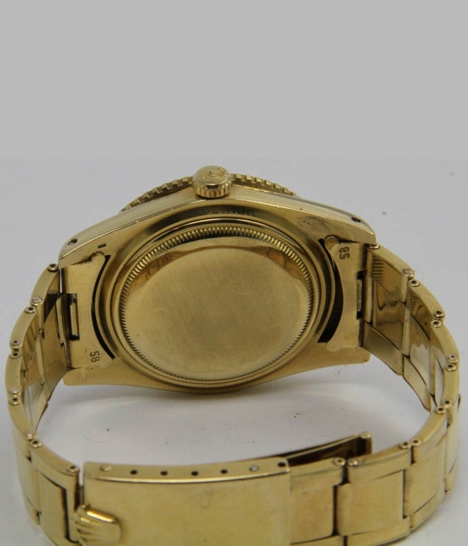 Rolex Yellow Gold GMT-Master Wristwatch Ref 6542 with Original Bakelite Bezel In Good Condition For Sale In Munich, Bavaria
