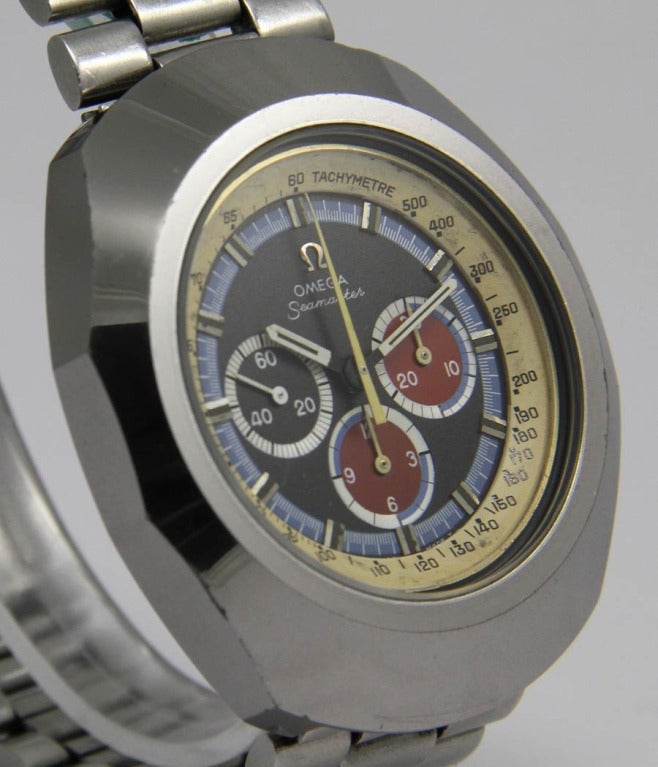 Omega Stainless Steel Seamaster Anakin Skywalker Chronograph Wristwatch