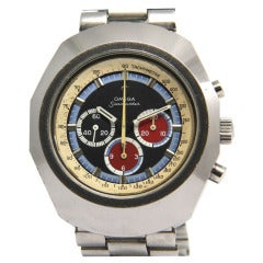 Omega Stainless Steel Seamaster Anakin Skywalker Chronograph Wristwatch