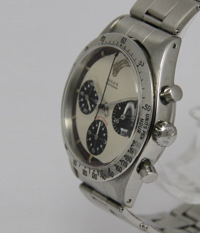 Rolex Stainless Steel Paul Newman Cosmograph Daytona Wristwatch In Excellent Condition In Munich, Bavaria