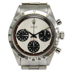 Vintage Rolex Stainless Steel Paul Newman Cosmograph Daytona Wristwatch