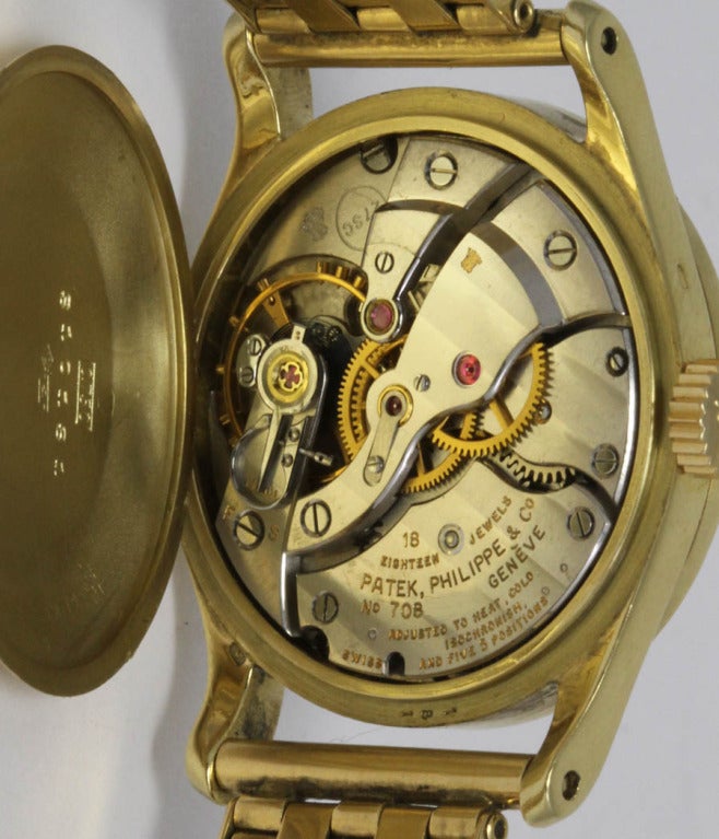 Patek Philippe Yellow Gold Calatrava Wristwatch Ref 96 1