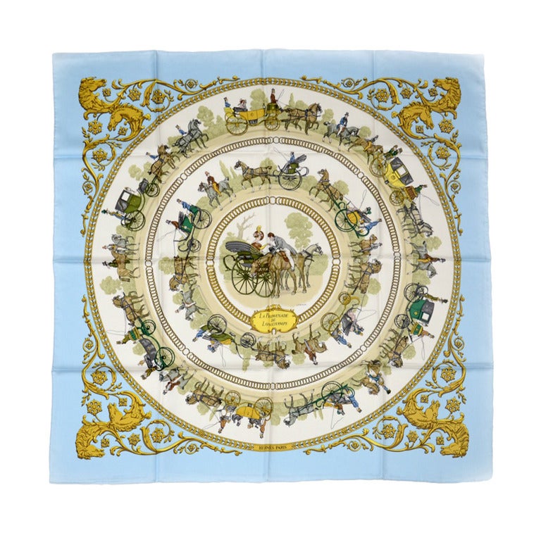 hermes Scarf Prommenade De Longchamps