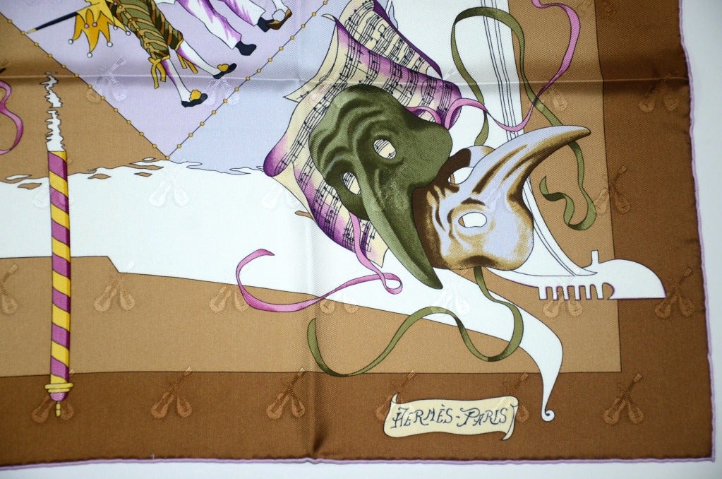 Hermes Scarf Fetes Venitiennes In Excellent Condition In Houston, TX