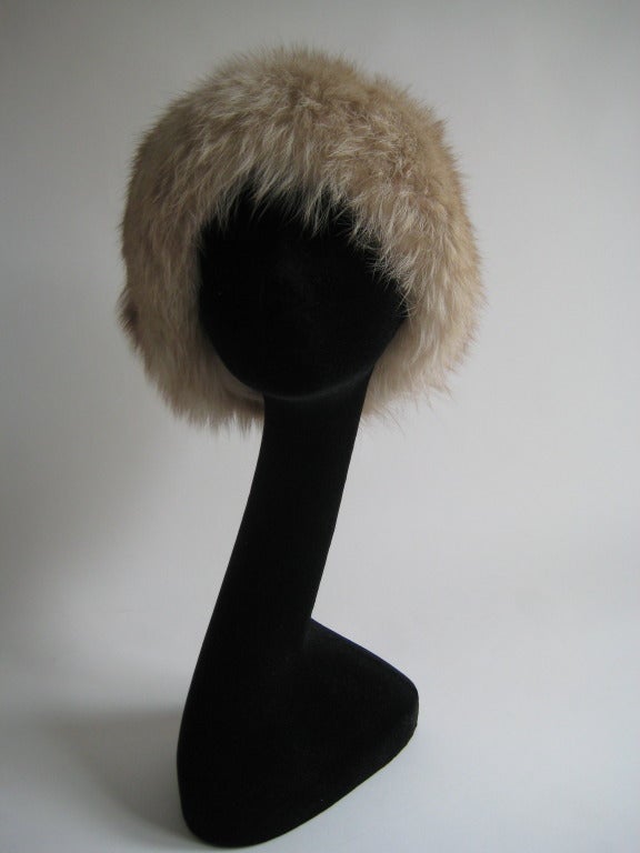 1960s Irene of New York Fox Fur Hat