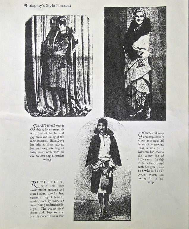 Women's 4 Paul Poiret 1920's Purses for Whiting and Davis