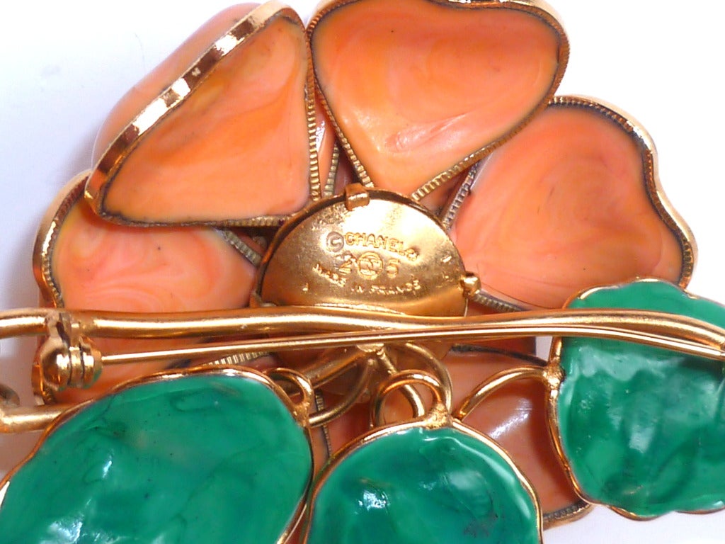 Rare Haute Couture Chanel Brooch by Gripoix 1